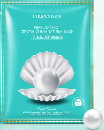 Images Тканевая маска с экстрактом жемчуга Pearl Extract Crystal Clean Natural Mask, 30г
