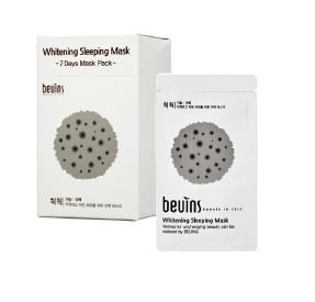 Beuins Осветляющая маска для лица Whitening Sleeping Mask Pouch Set, 5г