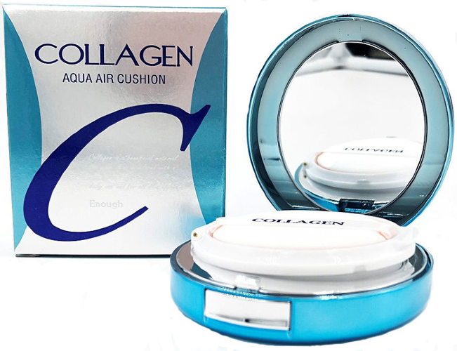 Enough Увлажняющий кушон с коллагеном Collagen Aqua Air Cushion SPF50+ PA+++, 15г