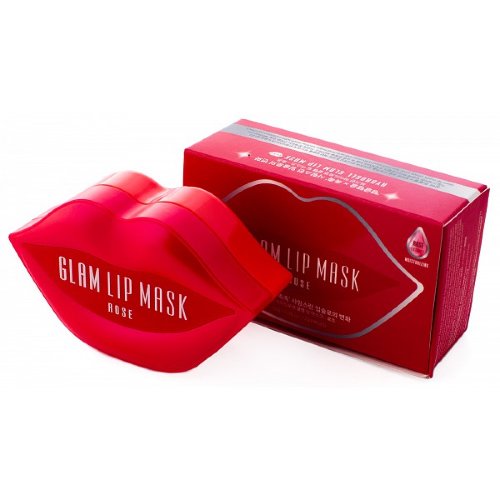 BeauuGreen Гидрогелевые патчи для губ с розой Hydrogel Glam Lip Mask Rose, 50 г