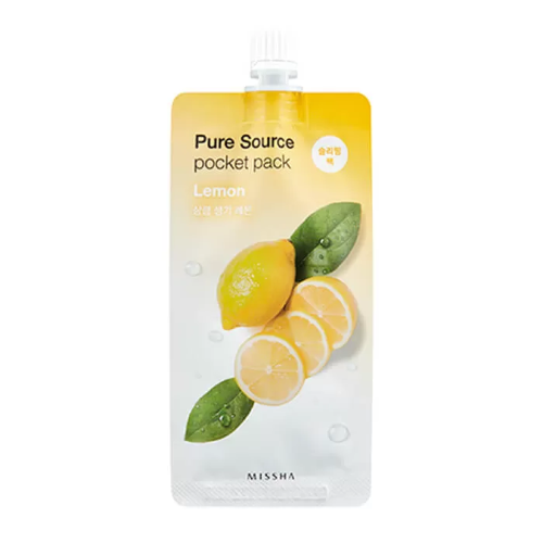 Missha Ночная маска с экстрактом лимона Pure Source Pocket Pack Lemon, 10мл