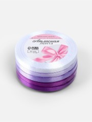 Набор атласных лент, 5шт, 6мм*23±1м 