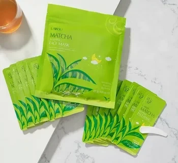 Laikou Ночная маска для лица с чаем матча Matcha Sleeping Face Mask, 3г