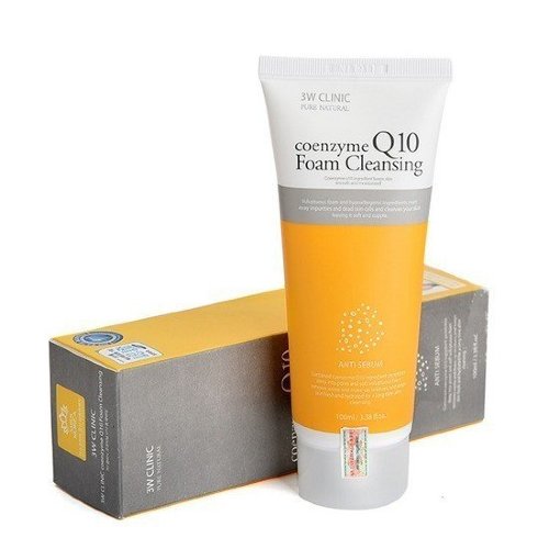 3w Clinic Пенка для умывания с коэнзимом Coenzyme Q10 Foam Cleansing, 100мл