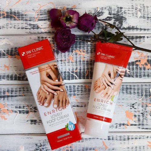3w Clinic Крем для ног Enrich Lovely Foot Treatment, 150 мл