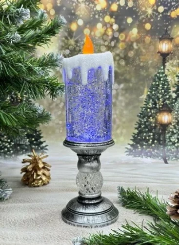 Светодиодный ночник "Новогодняя свеча", 26см
