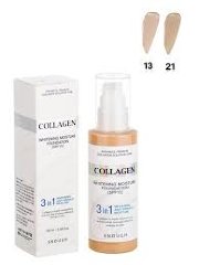 Enough Тональный крем 3 в 1 для сияния кожи Collagen Whitening Moisture Foundation SPF 15, 100мл 