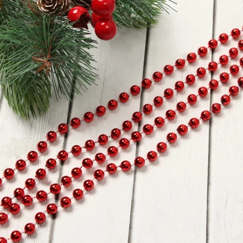 Новогоднее украшение бусы на елку, 270см