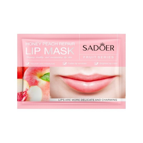 Sadoer Гидрогелевые патчи для губ с экстрактом персика Honey Peach Repair Lip Mask, 8г