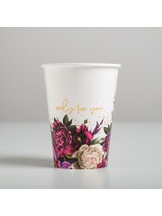 Стакан для цветов "Only for You" белый, 350мл