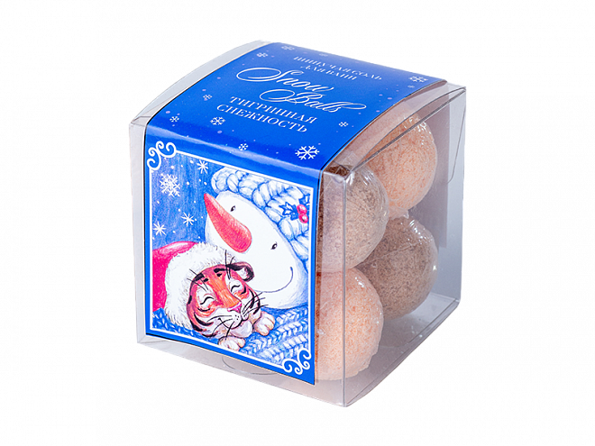 Лаборатория Катрин Набор шипучей соли для ванн Snow balls "Тигриная снежность", 20г*8шт