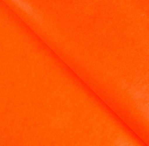 Бумага упаковочная тишью оранжевый 50смх66см, 1шт
