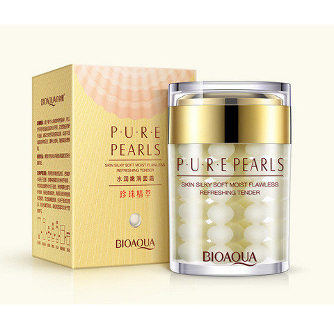 Bioaqua Увлажняющий крем с натуральной жемчужной пудрой Pure Pearls, 60г