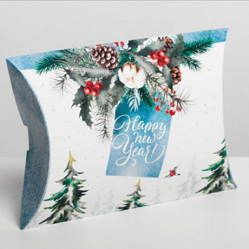 Коробка сборная фигурная «Снежного Нового года», 19 × 14 × 4 см