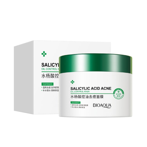 BioAqua Крем-маска для проблемной кожи лица с салициловой кислотой Salicylic Acid Acne Oil Control Mask, 120мл