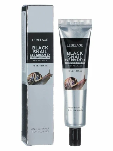 Lebelage Крем для кожи вокруг глаз с муцином чёрной улитки Black Snail Eye Cream Ex, 40мл
