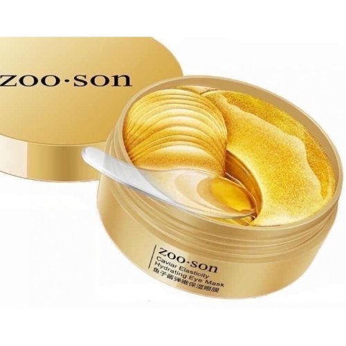 Zoo-Son Гидрогелевые патчи для кожи вокруг глаз с экстрактом красной икры и золотом Caviar Elasticity Hydrating Eye Mask, 60шт