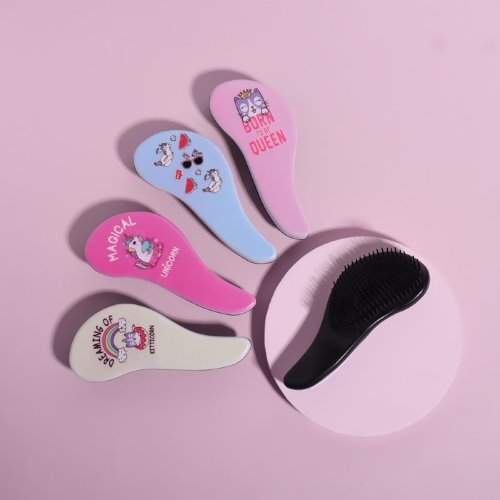 Расчёска массажная «Магия» цвет микс, 14,5*5,5см