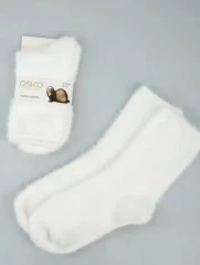 Osko Термо носки из шерсти норки женские белые 37-41, 1шт