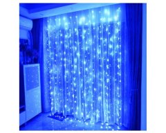 Гирлянда-штора, синий