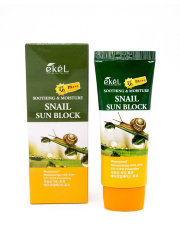 Ekel Солнцезащитный крем с улиточным муцином UV Snail Sun Block SPF 50+/PA+++  SPF 50+/PA+++, 70мл 