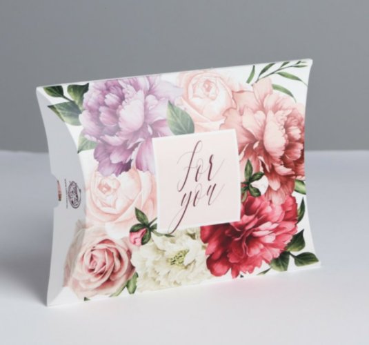 Коробка складная фигурная «Цветочная нежность»