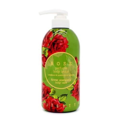 Jigott Увлажняющий лосьоны для тела с экстрактом розы Rose Perfume Body Lotion, 500мл