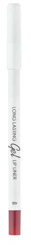 Lamel Стойкий гелевый карандаш для губ Long Lasting Gel Lip Liner, 408 розовая слива
