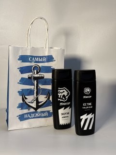 Evazia Подарочный набор для мужчин "Самый надежный", шампунь д/в 250мл+гель д/д 250мл