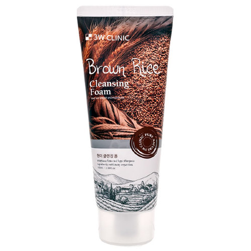3w Clinic Пенка для умывания с бурым рисом Brown Rice Foam Cleansing, 100мл