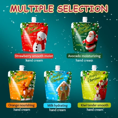 Sadoer Крем для рук в новогоднем дизайне Highly Moisturizing Anti Dry Cracking Hydrating Nourishing, 30г