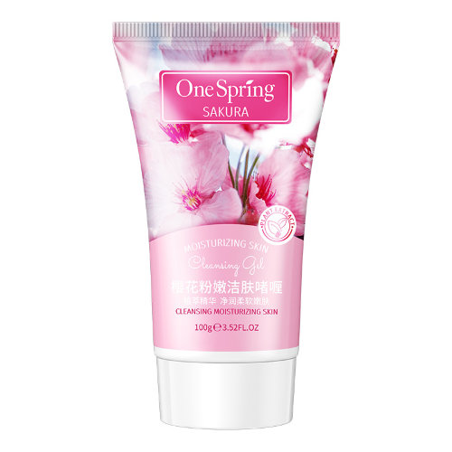 One Spring Пилинг-гель для лица с экстрактом сакуры Sakura Moisturizing Skin Cleansing Gel, 100мл 