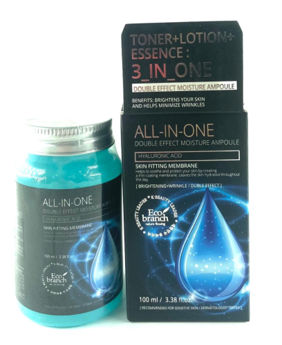 Eco Branch Ампульная сыворотка для лица с гиалуроновой кислотой All In One Ampoule Hyaluronic, 100мл