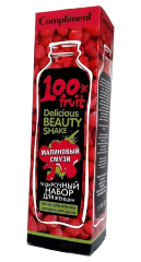 Compliment Подарочный набор №1560 &quot;Delicious Beauty Shake Малиновый смузи&quot;: пена для ванны, 250мл + мочалка 