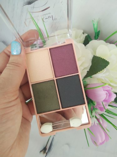 DoDo Girl Тени для век с зеркалом 4 цвета, (02)