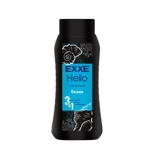 EXXE Hello Мужской гель для душа 3в1 "Океан", 400мл
