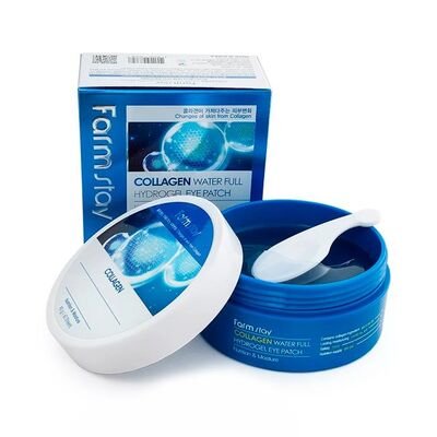 FarmStay Гидрогелевые патчи для век с коллагеном Collagen Water Full Hydrogel Eye Patch, 60шт
