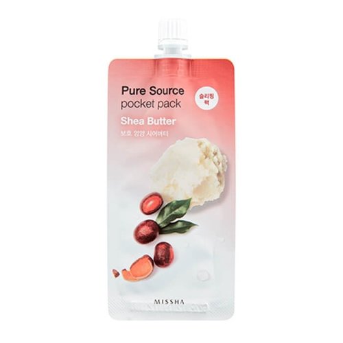 Missha Ночная маска с экстрактом масла ши Pure Source Pocket Pack Shea Butter, 10 мл