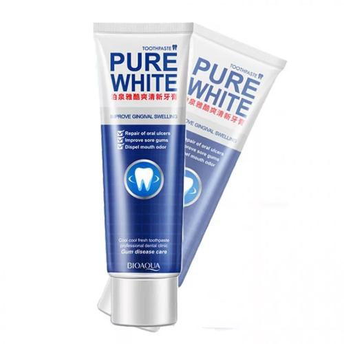 BioAqua Отбеливающая зубная паста Pure White, 120г