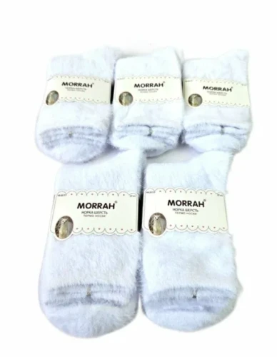 Morrah Термо носки из шерсти норки женские белые 37-41, 1шт