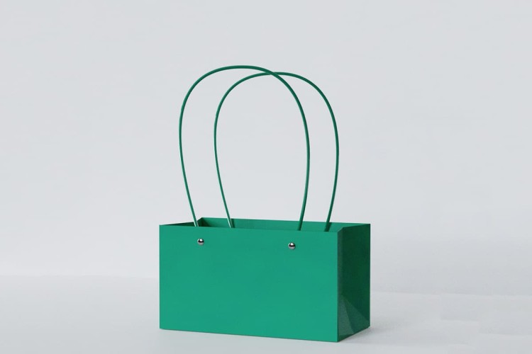 Сумка для цветов прямоугольная, 14*11*22см