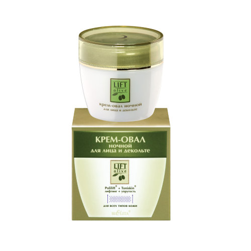 Bielita Lift-Olive Ночной крем-овал для лица и зоны декольте, 50мл