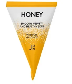 J:on Маска для лица с медом Honey Smooth Velvety and Healthy Skin Wash Off Mask Pack, 5г