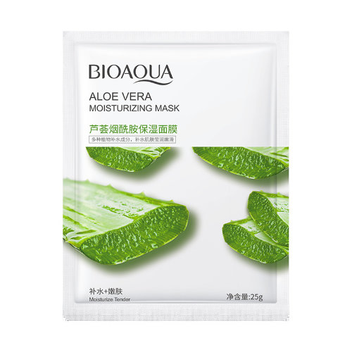 BioAqua Тканевая маска для лица с алоэ вера Aloe Vera Moisturizing Mask, 25г 