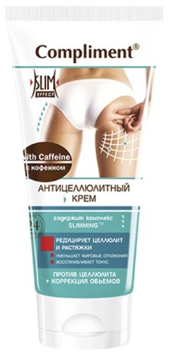 Compliment Антицеллюлитный крем с кофеином Slim Effect, 200мл