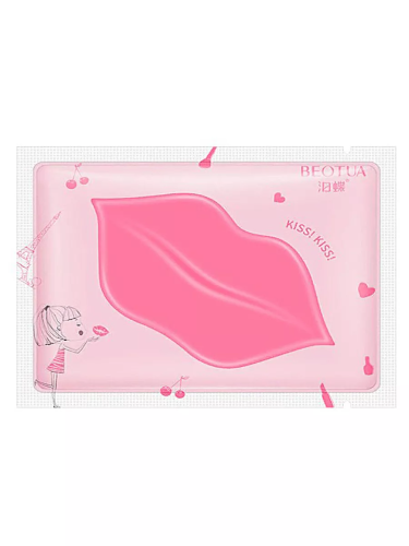 Beotua Гидрогелевый патч для кожи губ с экстрактом вишни Cherry Moisturizing Hedrating Lip Mask, 8г