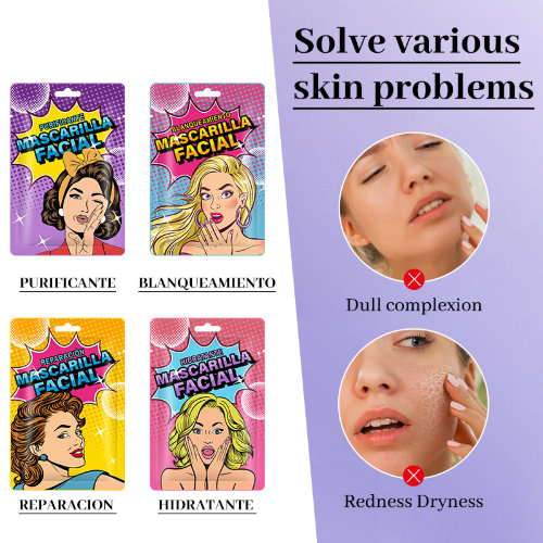 Mooyam Тканевая маска для лица с экстрактом камелии Hidratante Mascarilla Facial Mask, 25мл