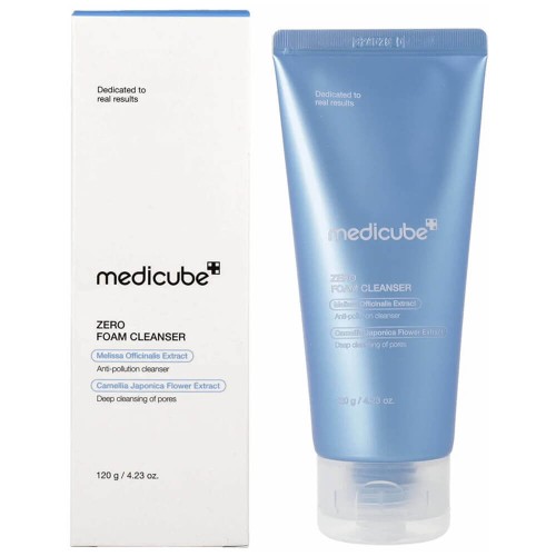 Medicube Глубокоочищающая пенка с экстрактом айвы и мелиссы для сужения пор Zero Foam Cleanser, 120гр