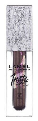Lamel Жидкий глиттер для макияжа Insta Liquid, №406 фиолетовый