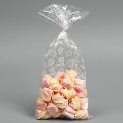 Пакет подарочный пропиленовый «Новый год» 14см*29см, 10шт